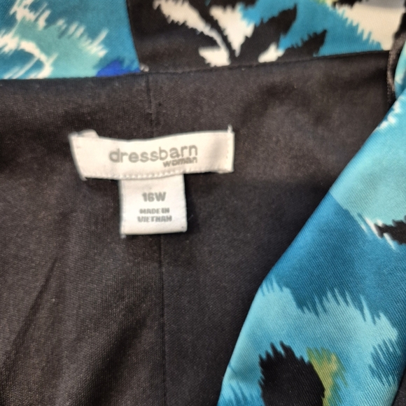 dressbarn Cowl Neck Floral Sleeveless Dress - Picture 6 of 9